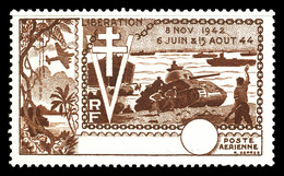 ** Poste Aérienne, N°22, 10e Anniversaire De La Libération Non émis: Sans Faciale Ni Nom Du Territoire. TTB  Qualité: ** - Unused Stamps