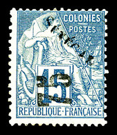 * N°6, 75 Sur 15c Bleu. TTB (signé Calves/certificat)  Qualité: *  Cote: 530 Euros - Unused Stamps