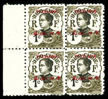 ** N°33a, 1c Brun-olive Dentelé 11 En Bloc De 4 Bdf. SUP (certificat)  Qualité: ** - Unused Stamps