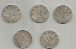 Fausse Monnaie , CHINE , 20 Gr , 40 Mm , LOT DE 5 MONNAIES - China