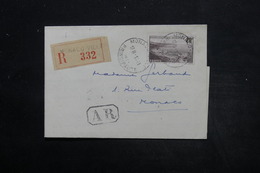 MONACO - Lettre De Monaco En Recommandé AR En 1947 , Affranchissement Plaisant - L 25591 - Storia Postale