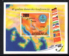 YUGOSLAVIA 1988 Danube Conference Block MNH / **.  Michel Block 33 - Blocchi & Foglietti