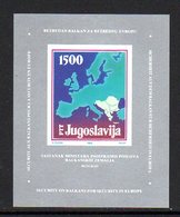 YUGOSLAVIA 1988 Balkan Foreign Ministers Conference Block MNH / **.  Michel Block 31 - Blocs-feuillets