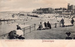 CPA, Scheveningen, Strandgezicht En Hôtel D'Orange, Animée - Zulte