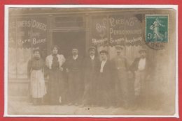 COMMERCE --  CARTE PHOTO - RARE - Restaurant - - Restaurantes