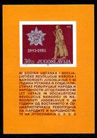 YUGOSLAVIA 1981 40th Anniversary Of Insurrection Block MNH / **..  Michel Block 19 - Blocs-feuillets