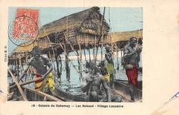 PIE.Tgc-19-1909 :  COLONIE DU DAHOMEY. LAC NOKOUE. VILLAGE LACUSTRE. - Dahomey