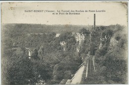Saint-Benoit-Le Tunnel Des Roches De Passe-Lourdin Et Le Pont De Bordeaux (Légère Corne D'angle Bas à Gauche,voir Scan) - Saint Benoit