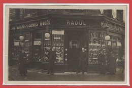 COMMERCE --  CARTE PHOTO - RARE - Chaussures Raoul - Paris Ou Banlieue - Tiendas