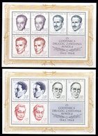 YUGOSLAVIA 1968 National Heroes Blocks MNH / **..  Michel Block 13-14 - Blocks & Kleinbögen