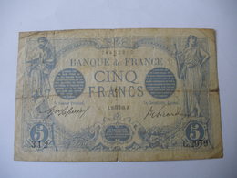 BILLET 5 F BLEU  25/08/1913 FAY 2/20 - 5 F 1912-1917 ''Bleu''