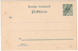 Nouvelle Guinée.Colonie Allemande.DNG.1898.Entier Postal.Michel P1. Neuf. 19C39 - Nuova Guinea Tedesca