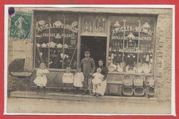 COMMERCE --  CARTE PHOTO - RARE - Magasins -  Calvados ? - Winkels