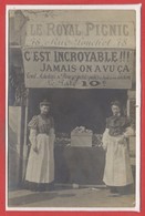 COMMERCE --  CARTE PHOTO - RARE - Magasiin - Le Royal Picnic - 78 Rue Pouchet Paris - Shops