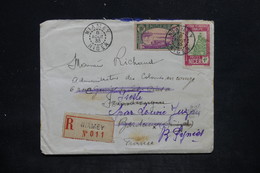 NIGER - Enveloppe En Recommandé De Niamey Pour La France En  1933 , Affranchissement Plaisant - L 25690 - Covers & Documents