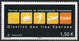 T.A.A.F. // F.S.A.T. 2019 - Emblèmes, District Des îles Éparses - 1 Val Neufs // Mnh - Nuevos