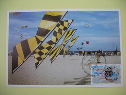 Carte 2001 - Rencontres Internationales De Cerfs-volants Cachet Berck-sur-Mer - Manifestations