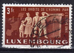 Luxembourg 1951 Single 3F Commemorative Stamp To Promote United Europe. - Oficiales