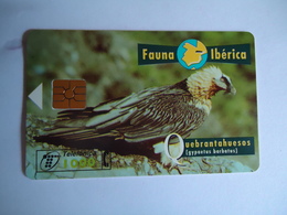 SPAIN   USED CARDS ANIMALS EAGLES - Águilas & Aves De Presa