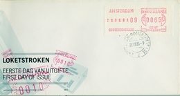 1981 , HOLANDA , SOBRE DE PRIMER DIA , SSV , AMSTERDAM - Franking Machines (EMA)