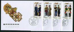 Russia 2019 Cachet FDC Set History Of Russian Uniform,Badges Of Courier Service,VF Special Double Eagle Cancellation !! - FDC