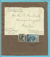 389+401 Op DRUKWERK (imprime) -7 Porten-!!!  Stempel BRUXELLES-EXPOSITION 1935 Naar Haarlem (Nederland) - 1934-1935 Leopold III