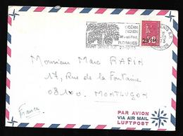 La Réunion Lettre Du 27  10 1973   De Saint Denis  Vers Montluçon - Cartas & Documentos