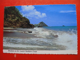 Breakers On St.Lucia"s Northern Coast - St. Lucia