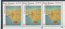 [29] Variété : N° 3584 Signac Timbre Plus Grand + Plus Petit + Normal Se Tenant ** - Unused Stamps