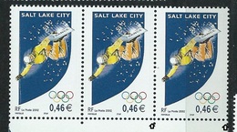 [29] Variété : N° 3460 JO Salt Lake City Timbre Plus Grand + Plus Petit + Normal Se Tenant ** - Unused Stamps