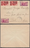 AEF - Lettre Yv37x2+43x2 De Port-Gentil, Gabon Vers Paris, France 22/01/1940 (7G29710) DC2540 - Briefe U. Dokumente
