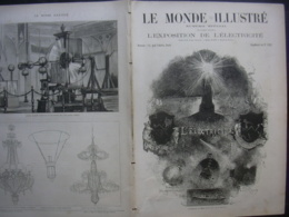 L'EXPOSITION DE L'ELECTRICITE SUPPLEMENT AU MONDE ILLUSTRE 1282 EN 1881 - 1850 - 1899