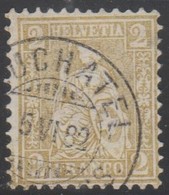 Schweiz, 5.6.1882, Neuchatel, 44, Sitzende Helvetia, Vollstempel, Siehe Scan! - Gebruikt