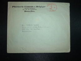 LETTRE EMA B 251 à 5c + PHARMACIE CENTRALE DE BELGIQUE BRUXELLES - ...-1959