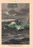 D101 182 Zeno Diemer Bregenzer Segel-Club Rettungsboot Ca. 21 X 29 Cm 1900 !! - Andere & Zonder Classificatie