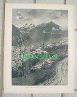 D101 184 Zeno Diemer Wenns Pitztal Tirol Kunstblatt Ca. 28 X 35 Cm 1897 !! - Autres & Non Classés