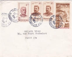 MADAGASCAR  :  Divers Dont PA 64 Et Joffre X 2 Sur Lettre De Tananarive De 1954 - Lettres & Documents