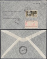 AEF - Lettre Recommandé Yv127 De Brazzaville Vers Montevideo, Uruguay 08/10/1943 (7G29710) DC2565 - Briefe U. Dokumente