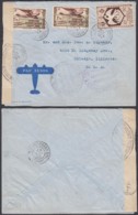 AEF - Lettre Yv153+PA 4x2 De Bangui Vers Chicago, USA + Censure 16/10/1942 (7G29710) DC2570 - Lettres & Documents