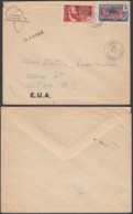 AEF - Lettre Yv43 + Affranchissement Complémentaire De Bangui Vers Afton, New York 28/10/1939 (7G29710) DC2581 - Lettres & Documents