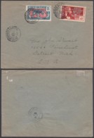 AEF - Lettre Yv43 + Affranchissement Complémentaire De Bambari Vers Detroit, Michigan 17/07/1939 (7G29710) DC2582 - Briefe U. Dokumente