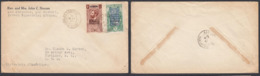 AEF - Lettre Yv23 Affranchissement Mixte De Bambari, Ubangui-Shari Vers USA 14/05/1937 (7G29710) DC2587 - Briefe U. Dokumente