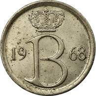 Monnaie, Belgique, 25 Centimes, 1968, Bruxelles, TB+, Copper-nickel, KM:153.1 - 25 Cent