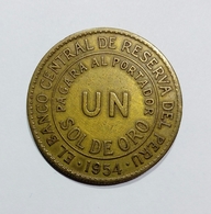 PERU - 1 SOL DE ORO ( 1954 ) - Pérou