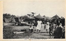 Afrique Occidentale Française A.O.F. - Sénégal - Intérieur D'un Carré, Cases - Carte Albaret N° 475 Non Circulée - Sénégal