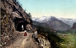 CPA Hasleberg-Brünigstrasse, 1050 M. - Animée - Hasle Bei Burgdorf