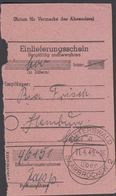 1948-1949. Saar. 2 X Einlieferungsschein. SITTERSWALD SAARBRÜCKEN 2.  () - JF310488 - Cartas & Documentos