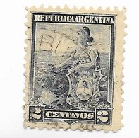 ARGENTINA YEAR 1899 Liberty Seated 2 Cents Gray Used  Michel 101 Scott 124 - Neufs