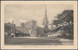 Chichester Cathedral From The Bishop's Garden, Sussex, 1948 - Tuck's Postcard - Chichester