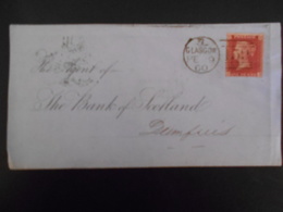 Grande-bretagne Fragment De Glasgow 1860 Pour Dumfries - Cartas